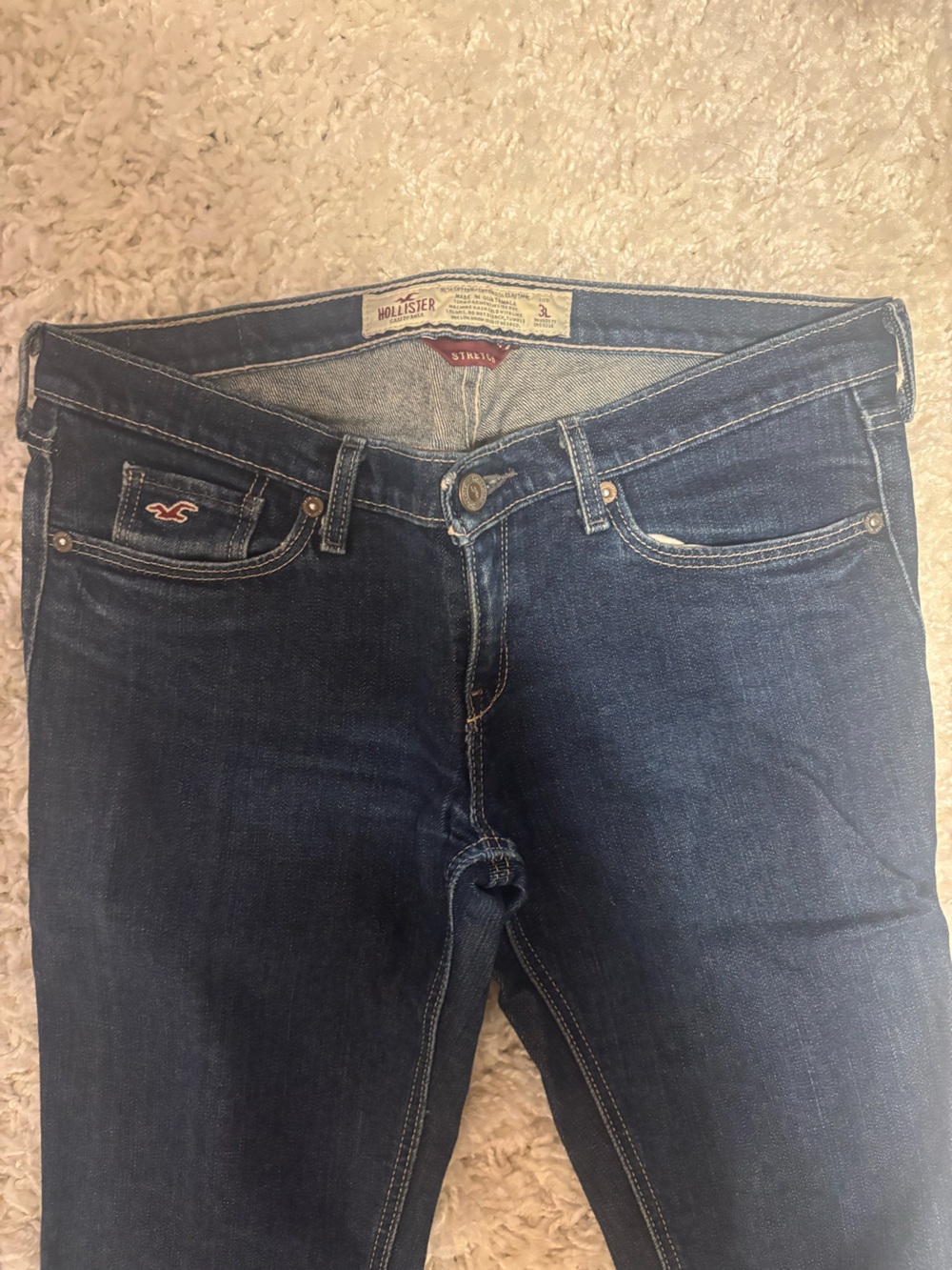 Women's Blue Skinny Jeans - Picture 2 of 4